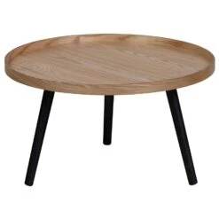 WOOOD Mesa Bijzettafel L - Hout - Naturel - 34x60x60