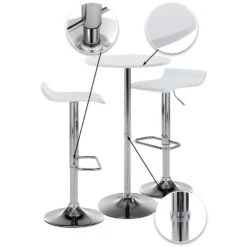 CLP Bartafelset Esberg Wit 8 CLP Bartafelset Esberg Wit -VIDAXL Verkoop 1000080793 0102