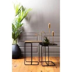 Bijzettafel Laja - Antiek Koper/Brons - 46x31x57cm -VIDAXL Verkoop 1000090867 0110