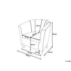 Beliani Fauteuil BORWICK - Bruin Kunstleer 8 Beliani Fauteuil BORWICK - Bruin Kunstleer -VIDAXL Verkoop 9cb9cc6958a24eb8a4d57eaacae478f9