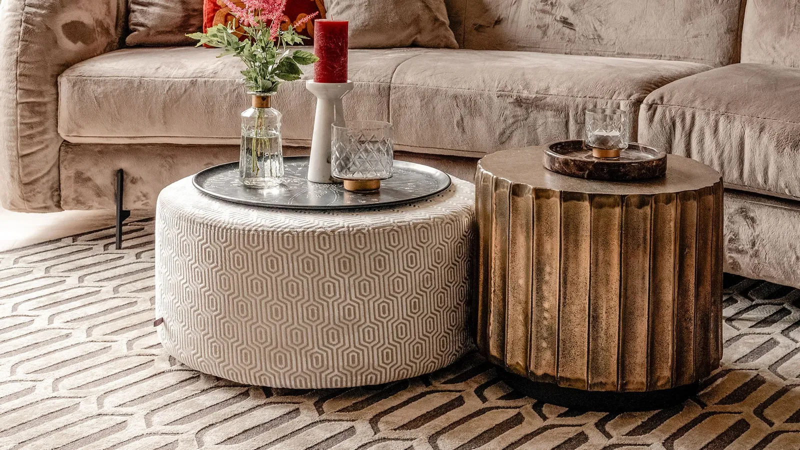 VIDAXL Verkoop -VIDAXL Verkoop trendhopper kavango bijzettafel antiek brons antiek brons e00455199 2